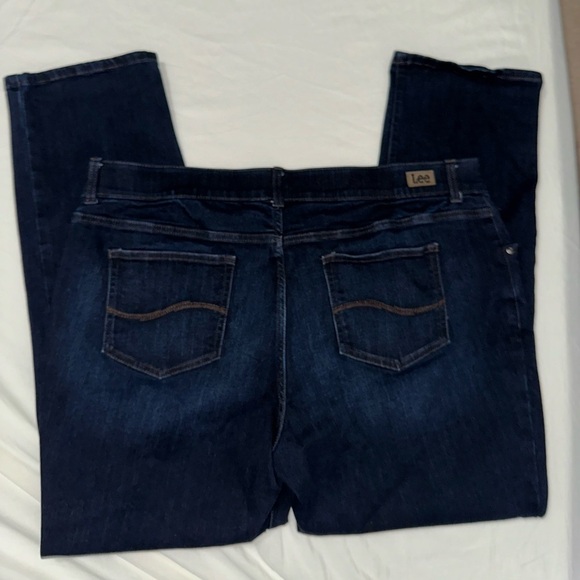 Lee Denim - Lee Plus Flex Motion Regular Fit Straight Leg Mid Rise Jean Sz 20W